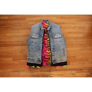 Balenciaga FW18 Fur Lined Denim Vest XL